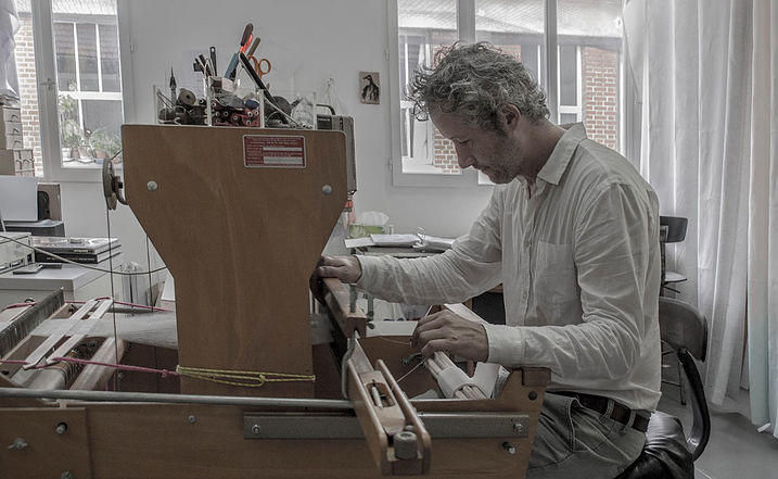 Côme Touvay in his Atelier in Massignac. © Atelier le Grand Village.