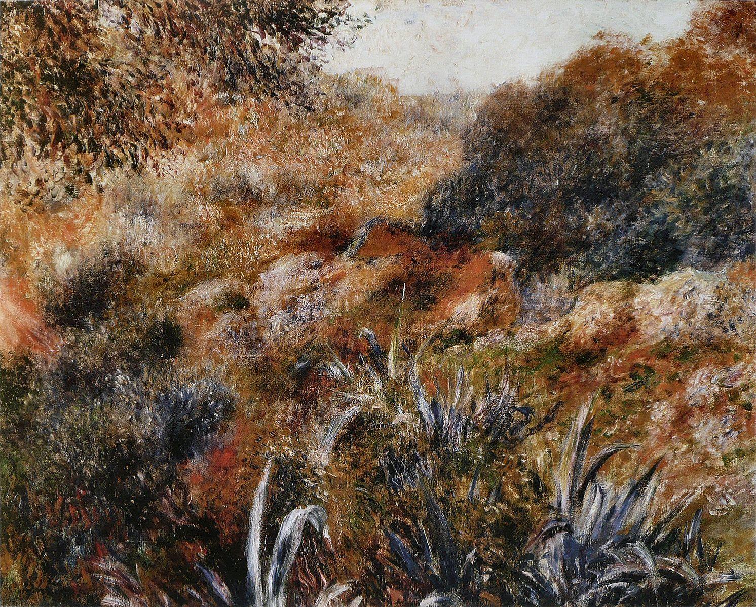 Pierre-Auguste Renoir (1841-1919). Paysage algérien, le ravin de la femme sauvage, 1881. Huile sur toile. Paris, musée d’Orsay.