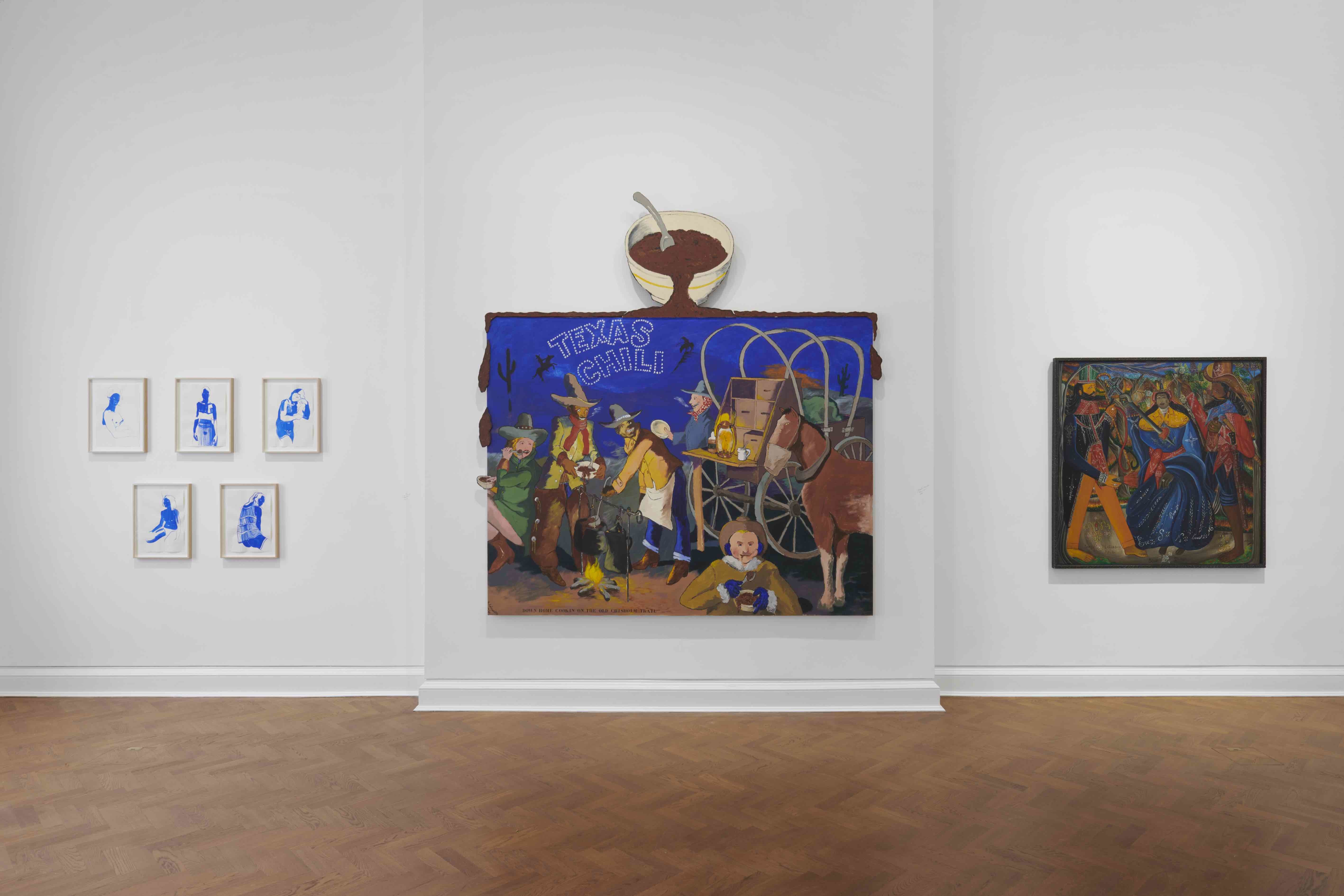 Installation view, Artists I Steal From, curated by Alvaro Barrington and Julia Peyton-Jones, Galerie Thaddaeus Ropac, London, 5th June – 9th August 2019 Copyright the artists, courtesy Galerie Thaddaeus Ropac, London • Paris • Salzburg Photo: Ben Westoby
