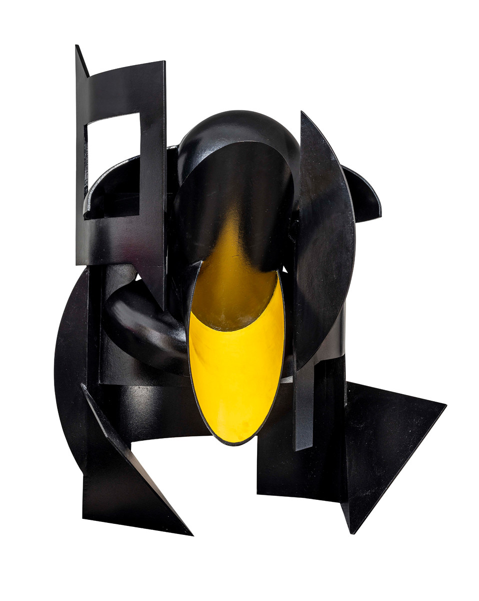 Edoardo Villa South African 1915–2011 Janus 1988 R 500,000 - R 700,000 painted steel signed and dated 121 x 130 x 150 cm Modern & Contemporary Art Aspire Auction 1st September 2019 Cape Town