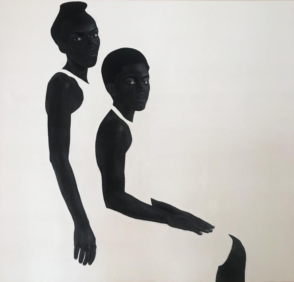 Sungi Mlengeya, The hems of our skirts, 2020, Acrylic on canvas, 140x130cm. 