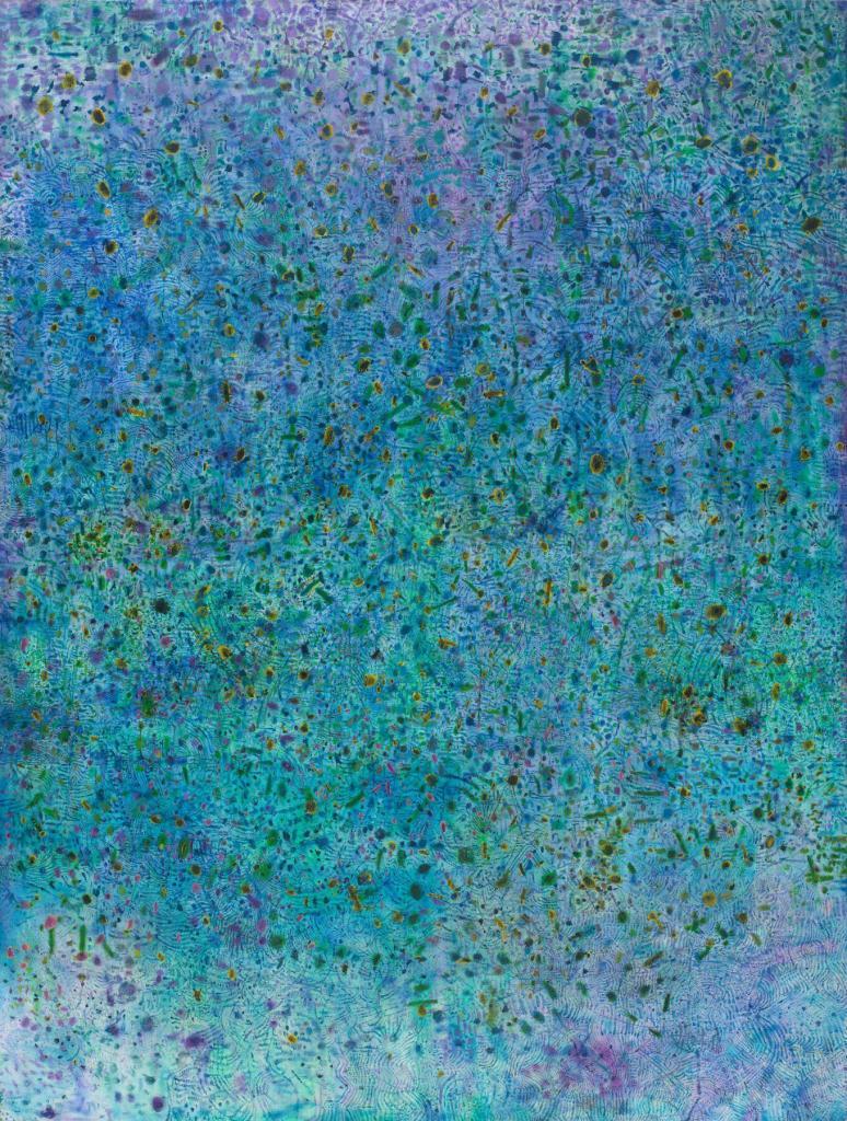 Tomm El-Saieh, Cola de Caballo, 2017. Acrylique sur toile. 243,8 x 182,9 cm. Tomm El-Saieh est représenté par Luhring Augustine à New York