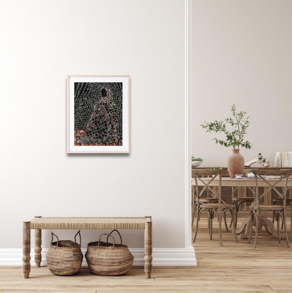 Leikun Nahusenay, Enate 2019. 65 x50 cm. Pastel sur carton épais; Cliquez sur l'image acquérir l'oeuvre. 