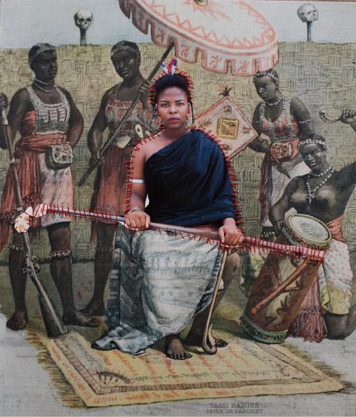 Ishola Akpo, Traces d’une reine I 2020 - Musée de Ouidah Fondation Zinsou Les reines d'Afrique