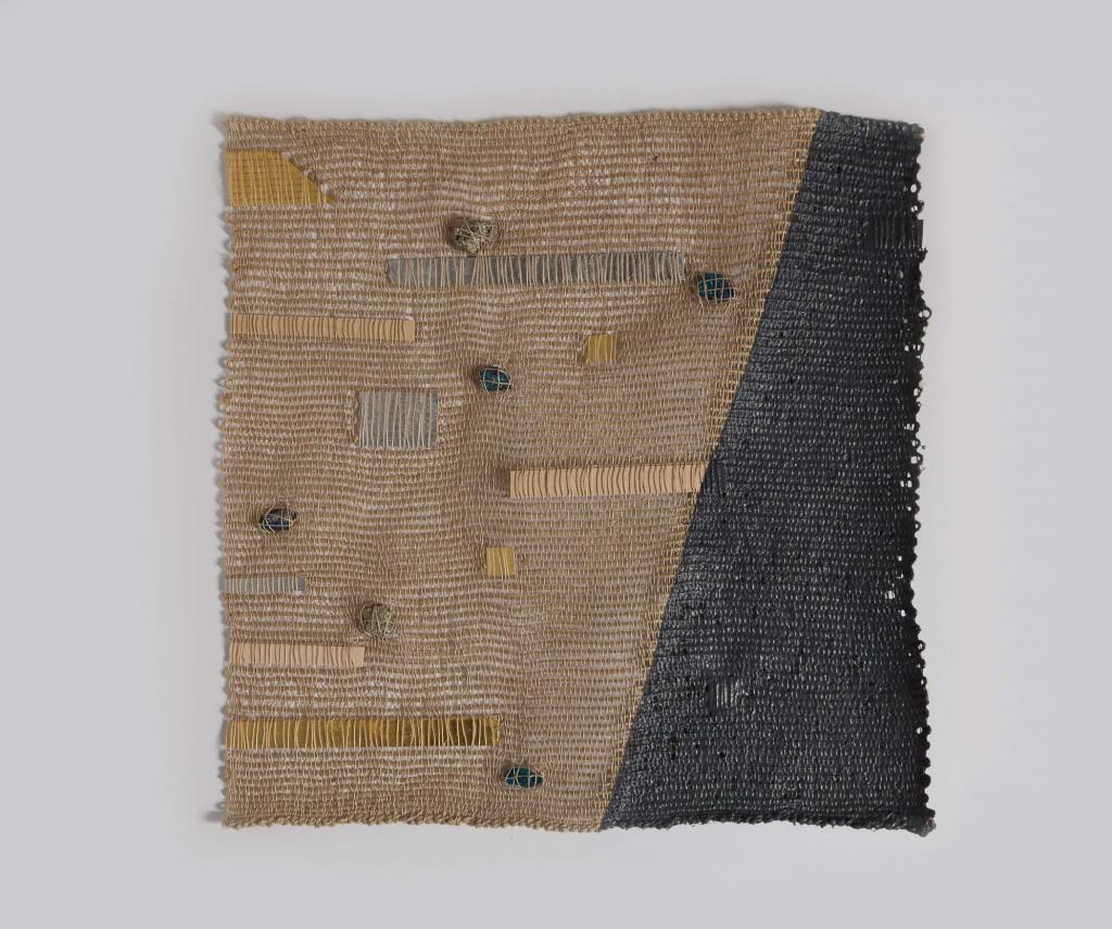 Luam Melake, Dark Ages, 2017. Sculpture woven - Textile. 67.3 x 66.7cm. Copyright the artist.