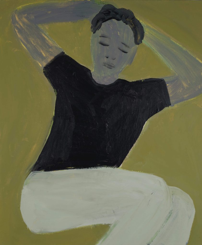 Grégory Olympio, Femme Grise, 2021. Acrylique sur toile. © Grégory Olympio et Septième